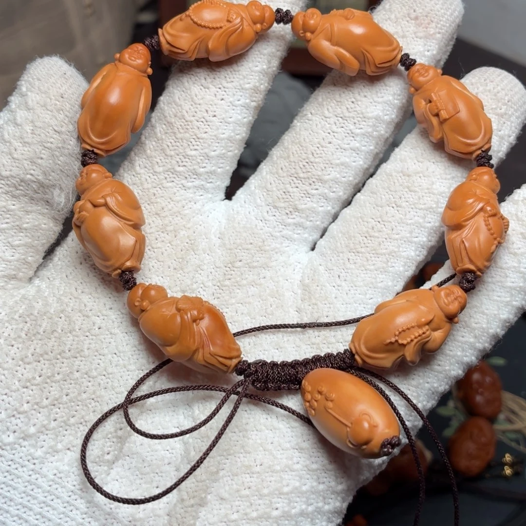 橄榄核手串站立小弥勒