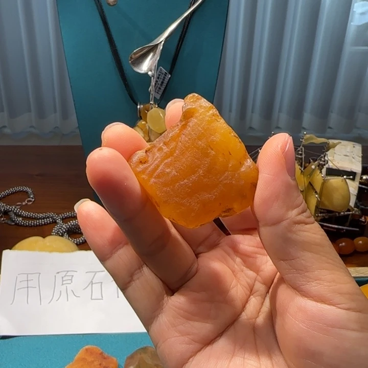 琥珀未镶嵌颈饰波兰海漂料琥珀蜜蜡