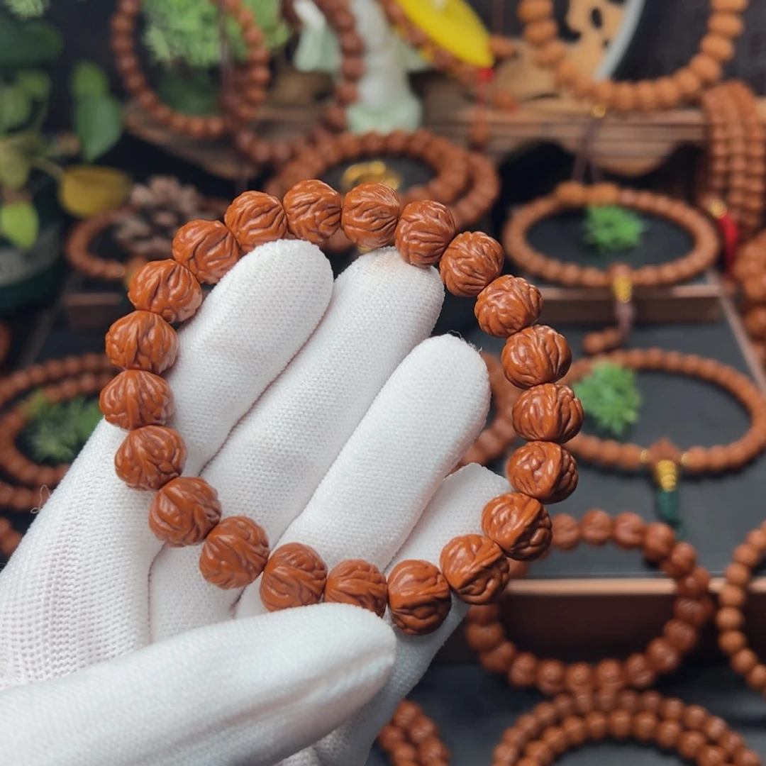 吊坠桃核珍**品1.2➕双脊龙手串