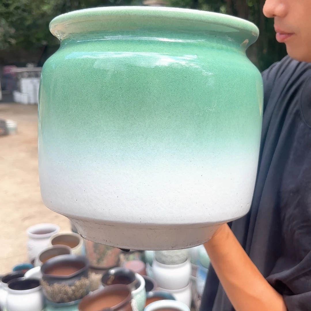 绿直渐变绿口径21高度22
