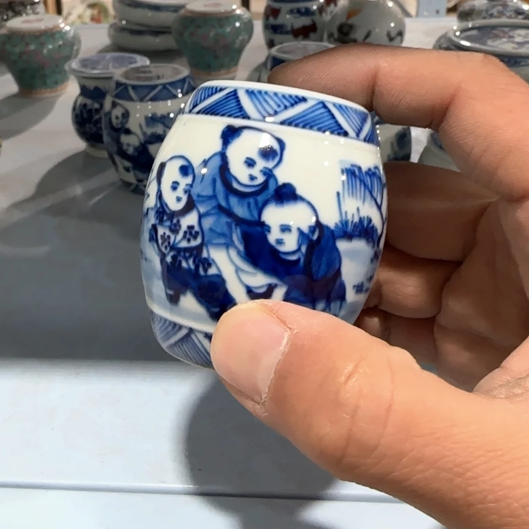 瓷片摆件手绘瓷器全部处理