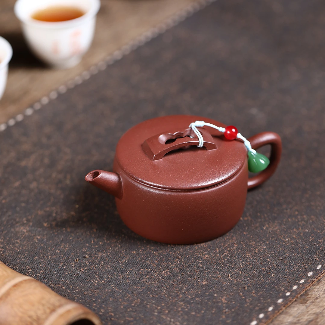 文人小品底槽清汉瓦壶宜兴紫砂壶手工制作原矿泡茶壶功夫茶具