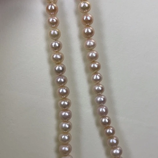 淡水珍珠颈饰银S925镶嵌