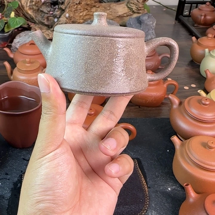 紫砂茶壶紫砂壶 云柱 青降坡