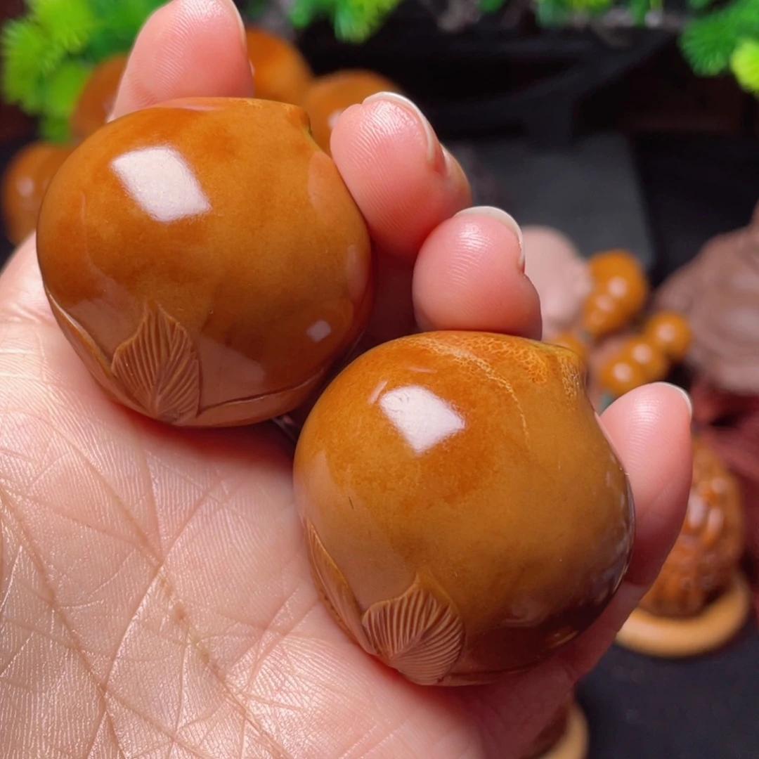 【闪购商品】橄榄核把件39左右寿桃手球