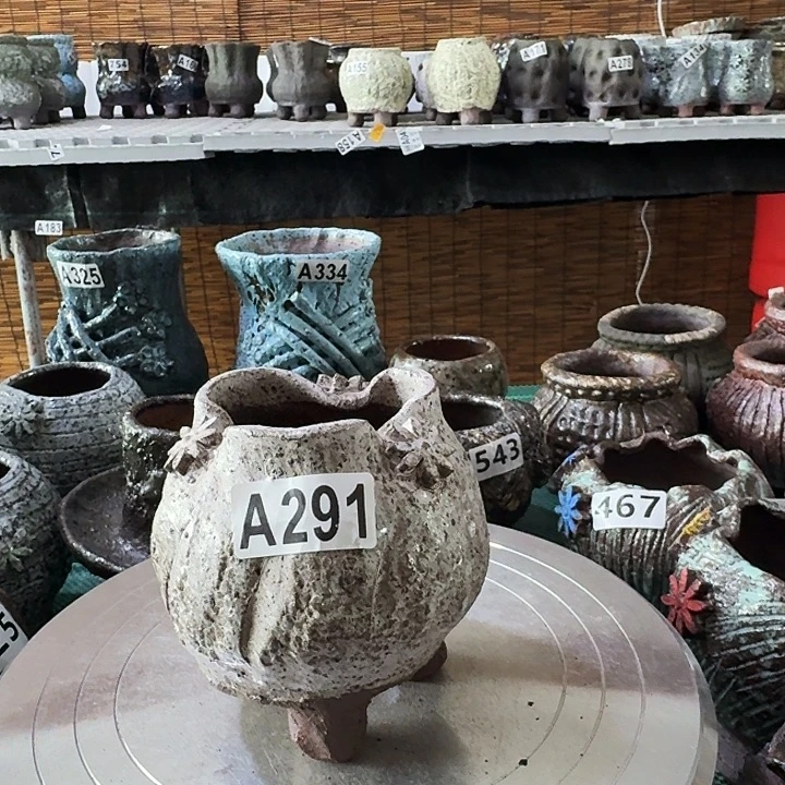 内口5高10粗陶手工