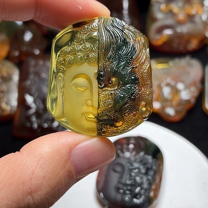 琥珀未镶嵌颈饰119