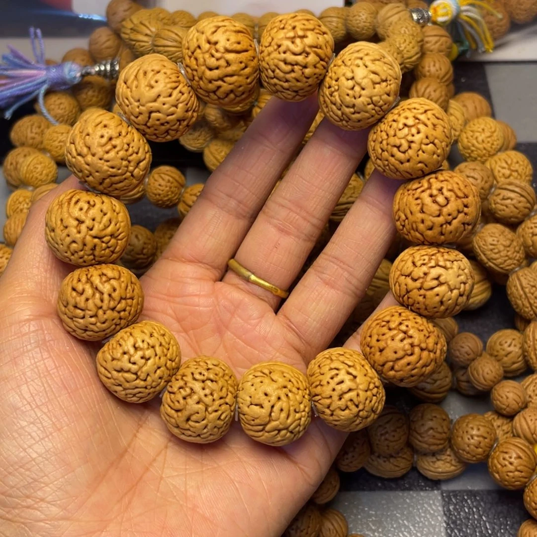 手串桃核风**生21.6苹果园手串