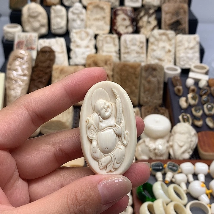 手串/手链/手镯猛犸象牙弥勒佛吊坠