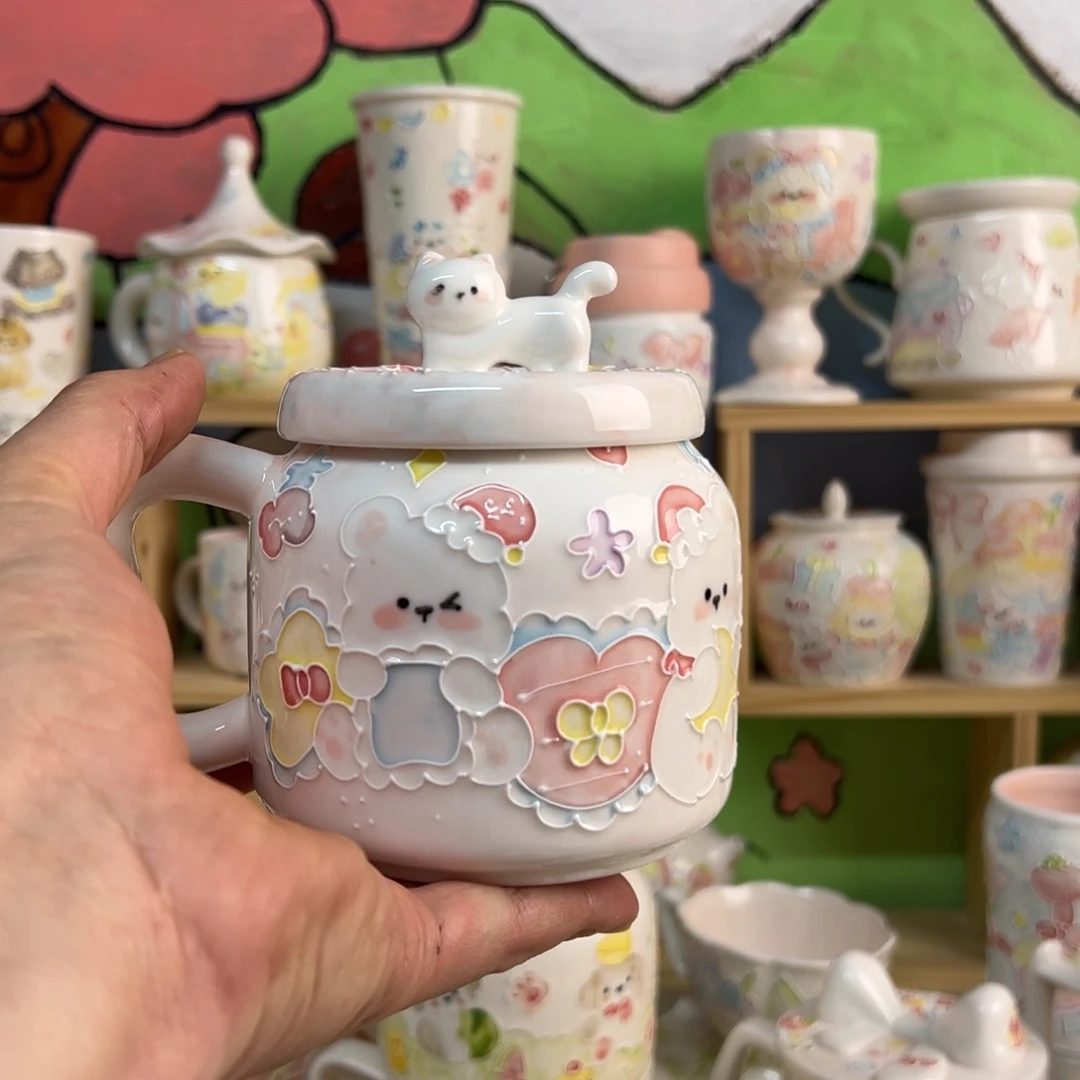 紫*景德镇高温釉下手绘陶瓷