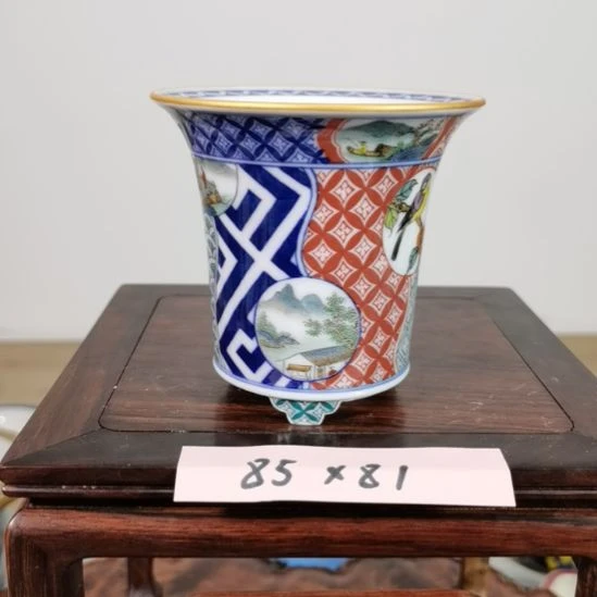 陶大德堂手工手绘釉盆