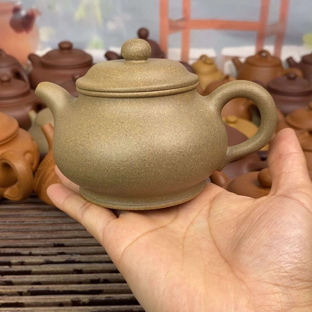 茶壶紫砂200ccc青降坡潘壶