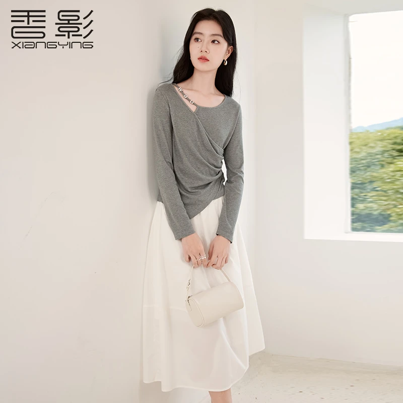 A843090半身裙香影百搭显瘦秋新款