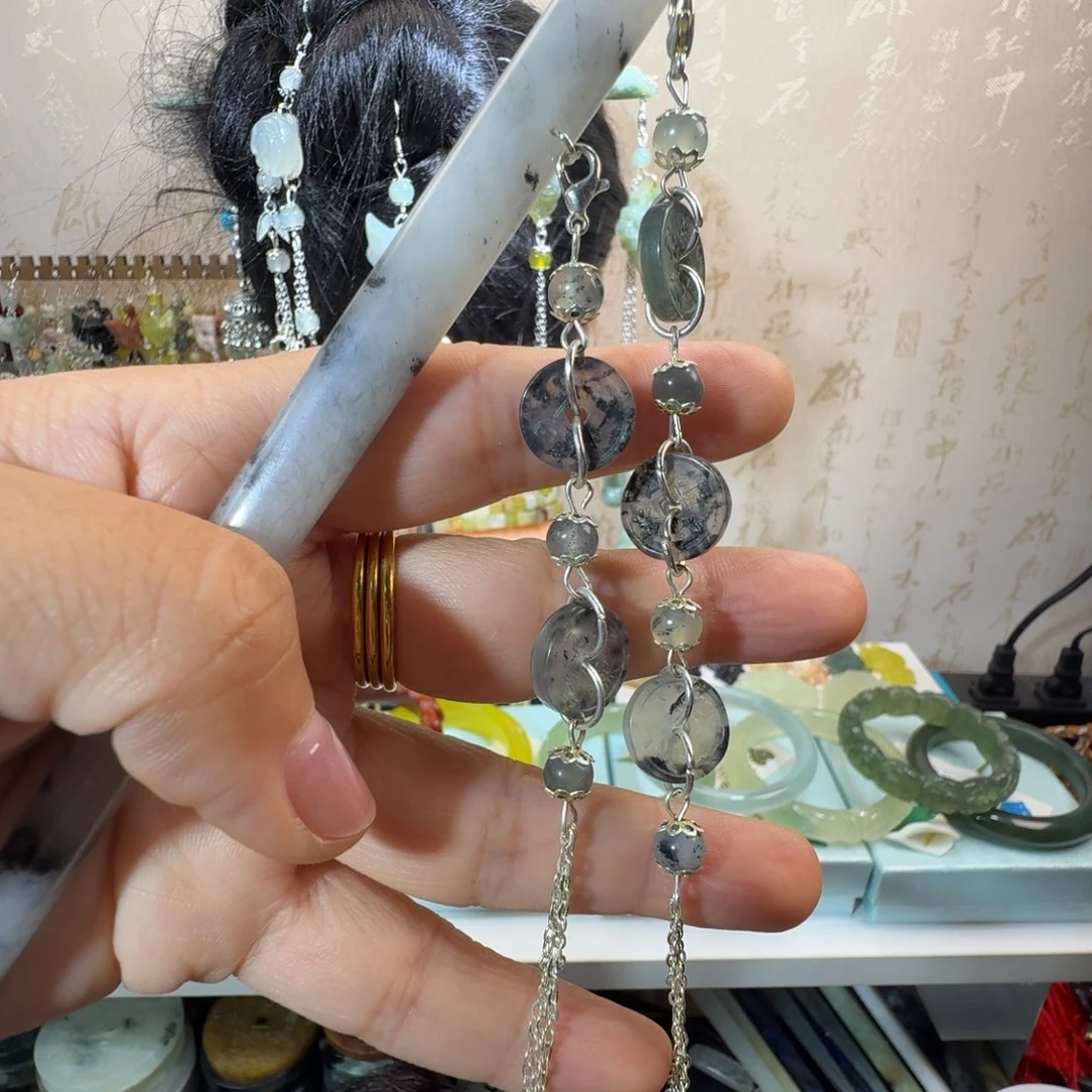 未镶嵌岫玉发簪福利款两个包邮