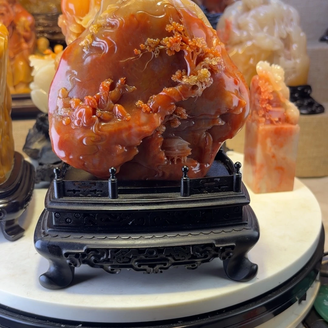 寿山石摆件好好着