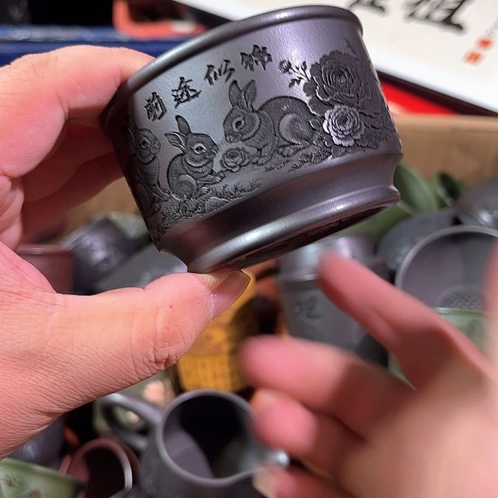 茶杯紫砂全手工紫砂主人杯