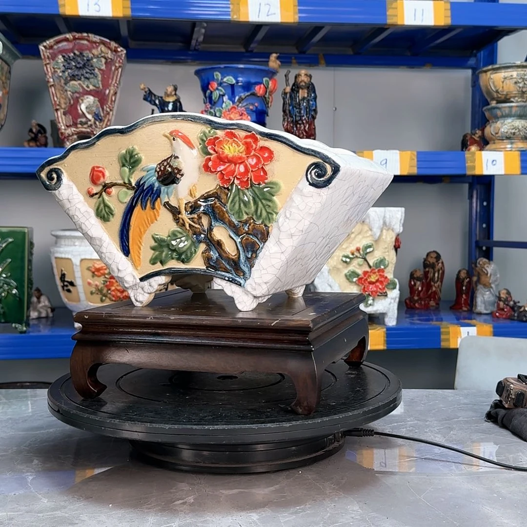 无铅玻璃陳**刀绿植花盆