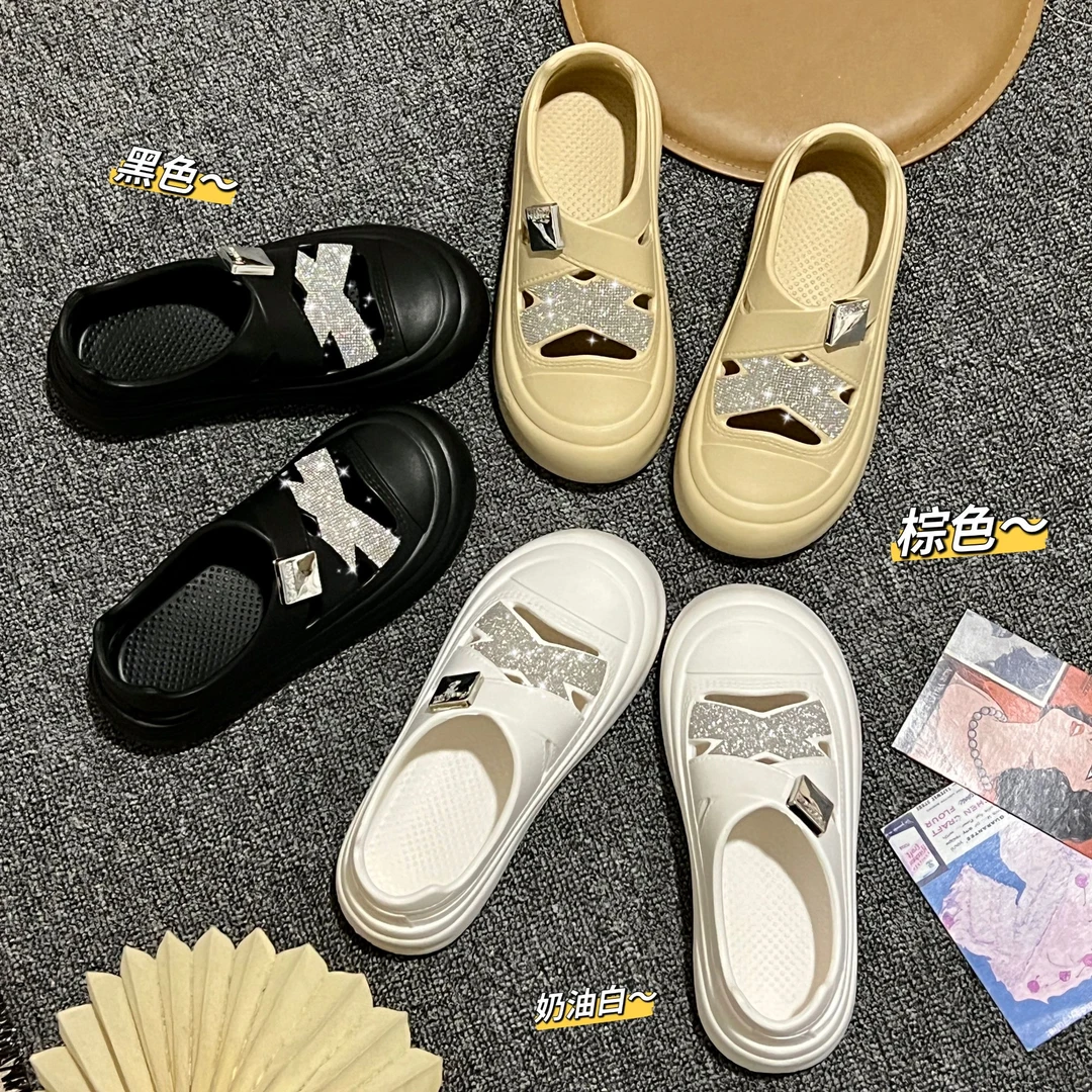 2025秋季新款1202镂空时尚运动休闲小白鞋厚底轻便软底潮鞋女