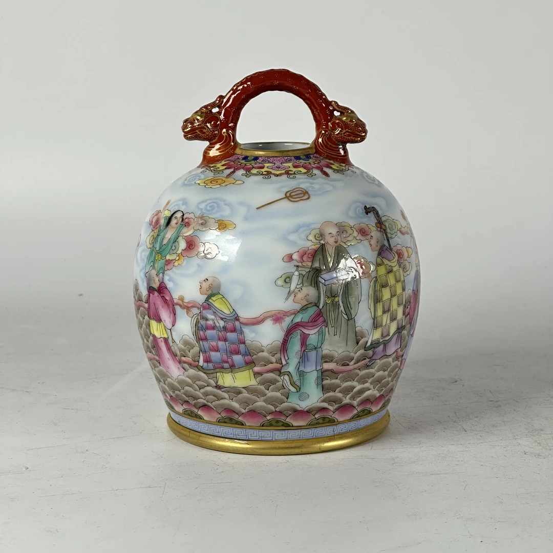 粉彩人物故事赏瓶收藏鉴赏