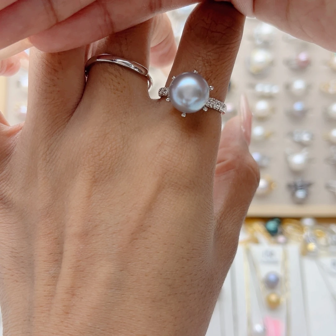 戒指合金淡水珍珠一***.