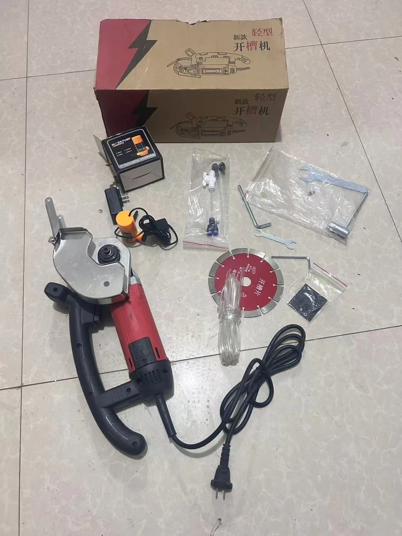无刷开槽机水电工安装混凝土墙面开线槽大功率无尘切割神器