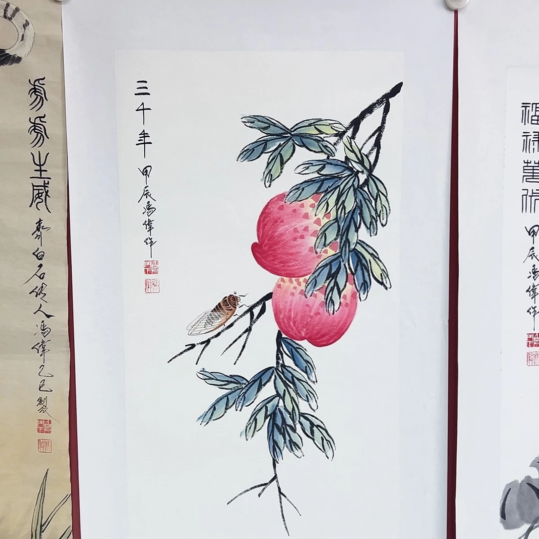 国画冯伟老师亲笔手绘国画作品慧