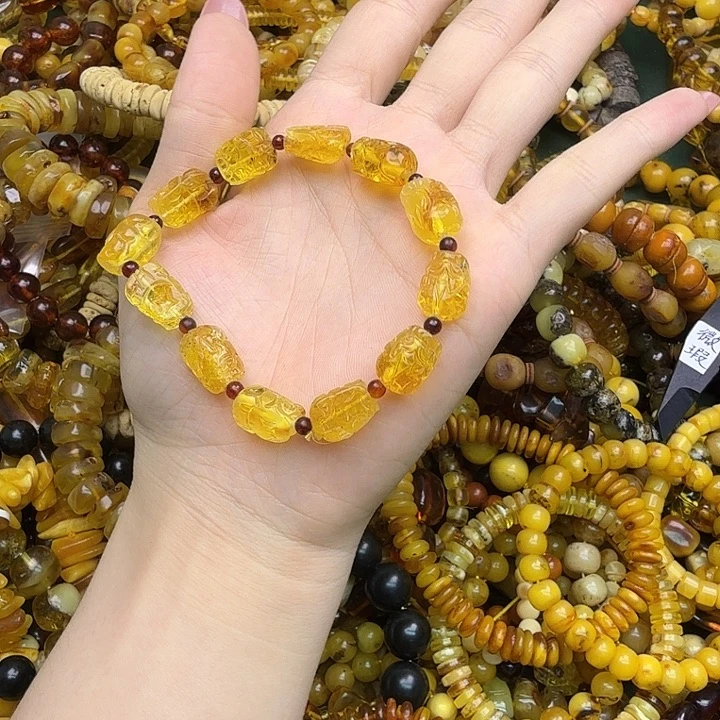 琥珀未镶嵌珠宝奇石