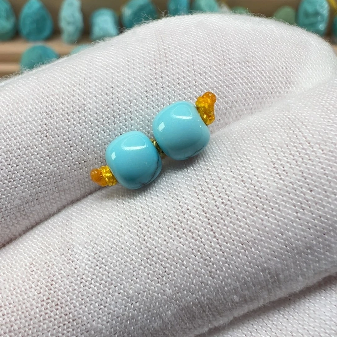 绿松石未镶嵌配饰6*5.3