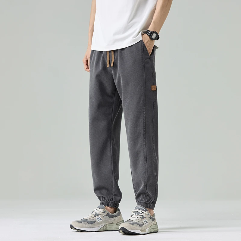 2025春季新款男士休闲裤韩版休闲长裤束脚潮流百搭弹力男装