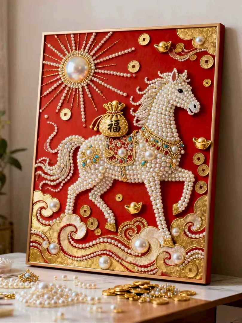 【批发改价专属链接】缘色diy珍珠画40*50cm