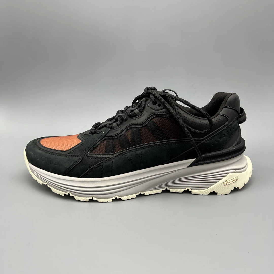MONCLER/蒙口 mo022 黑橙色运动休闲鞋 时尚潮流