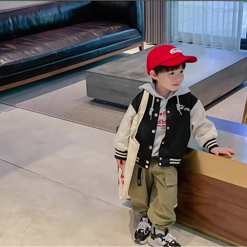 预 【熊】12号-简约棒球服外套儿童时尚