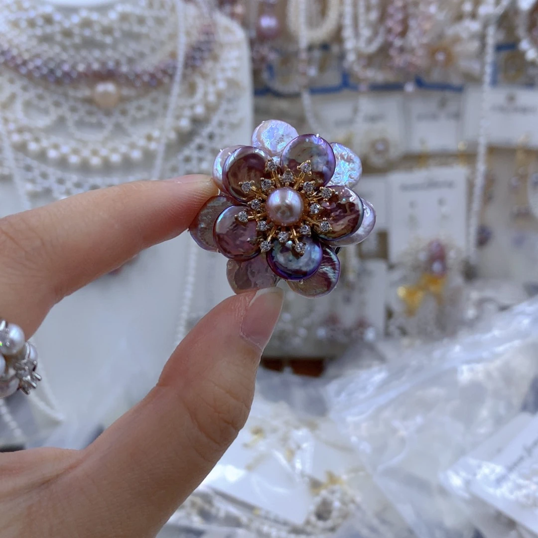 颈饰合金淡水珍珠