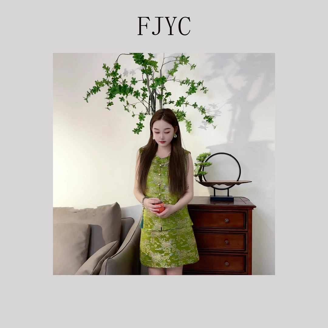 【龙腾祥云系列马甲】春季新中式国潮高级宽松时尚百搭新宋锦马甲