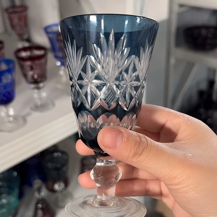 水晶玻璃平底款微瑕一个