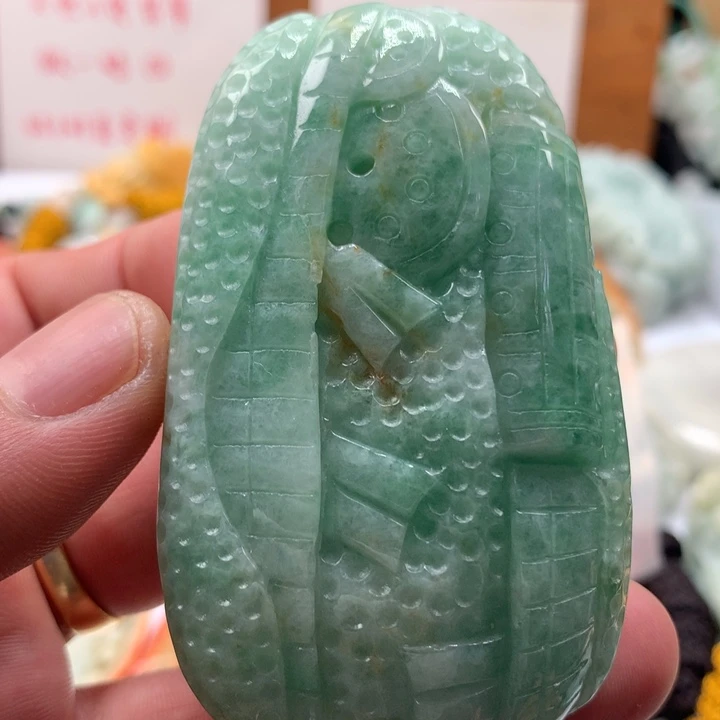 颈饰未镶嵌翡翠保真天然a货翡翠