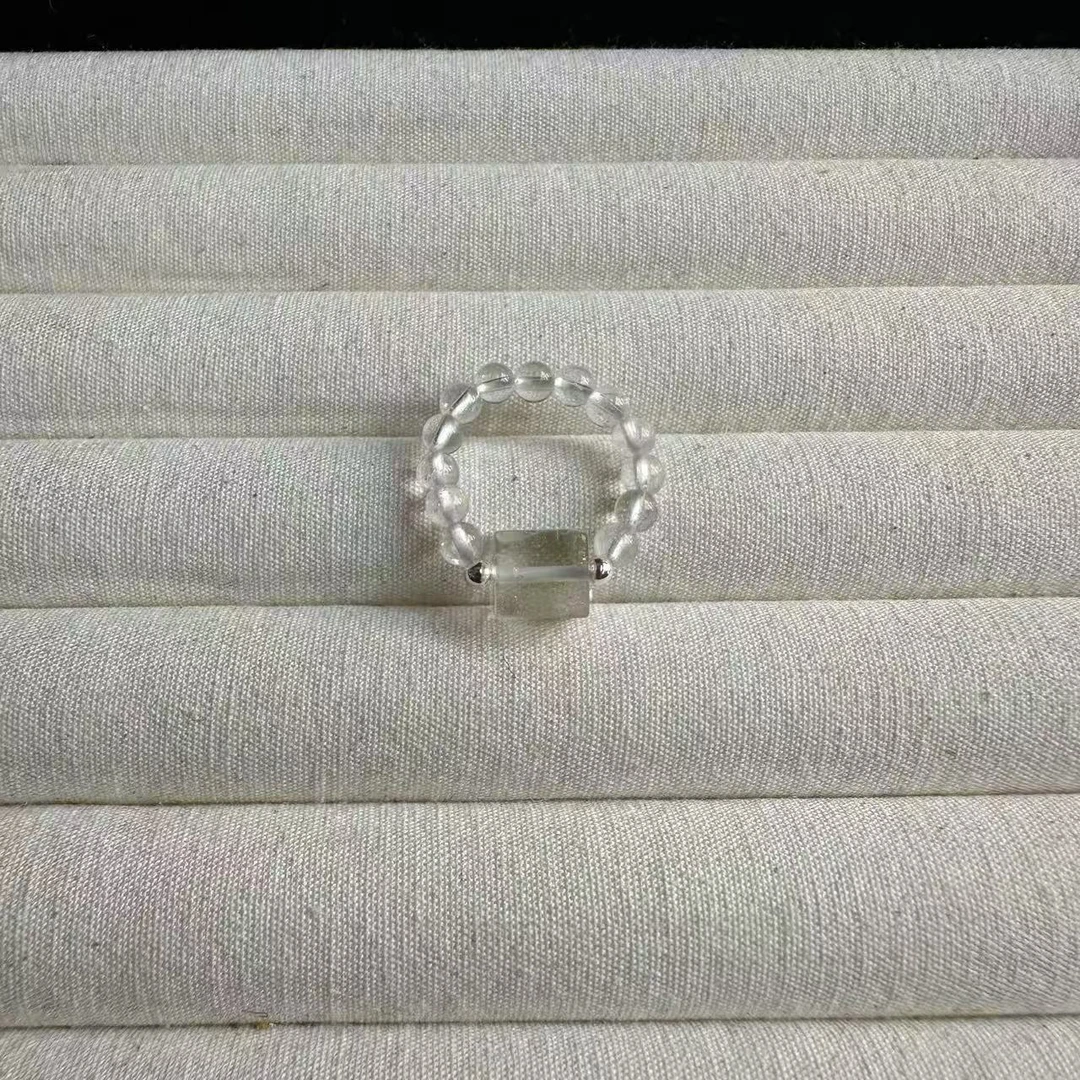 【一只幸子】白水方糖手工diy戒指 幸子の白月光