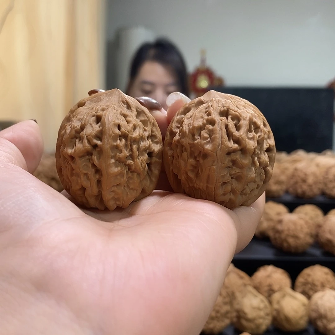 把件文玩核桃38荔枝纹