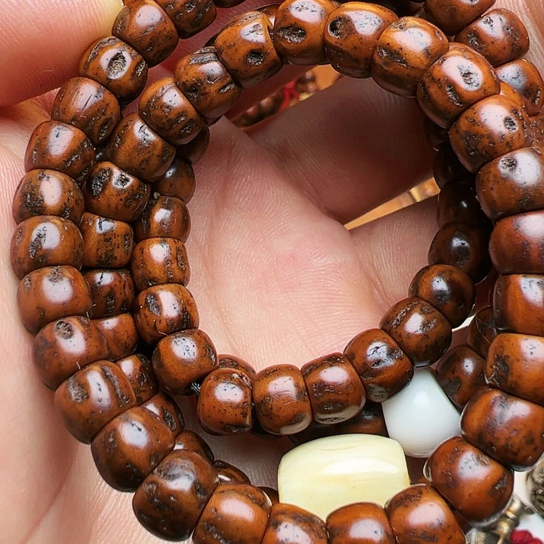 凤眼菩提吊坠手串