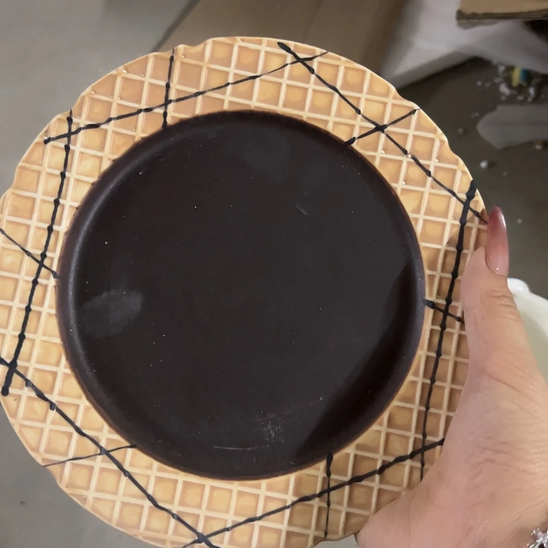 陶微瑕华夫饼盘一个