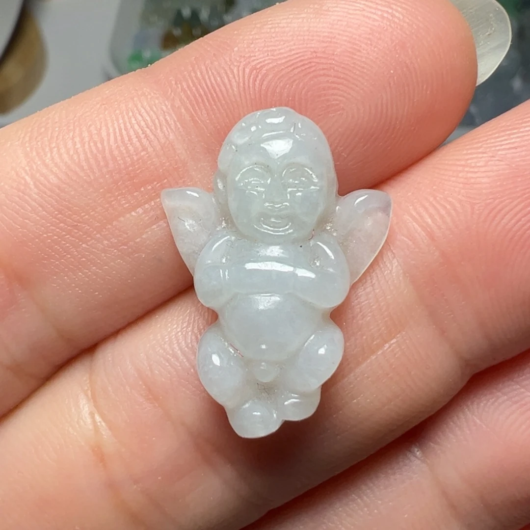 翡翠未镶嵌颈饰天使一个19.99