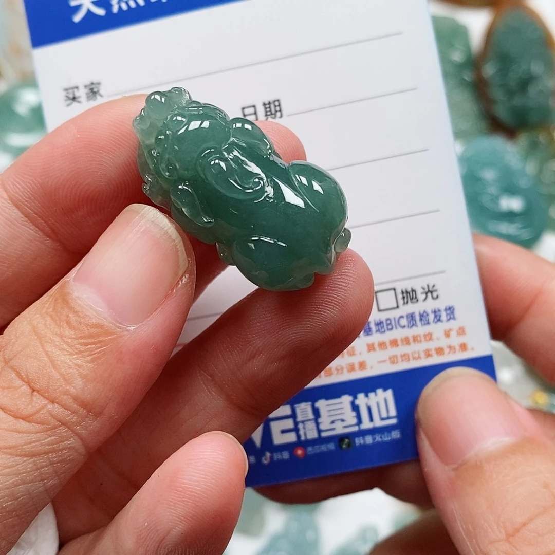 翡翠未镶嵌颈饰貔貅
