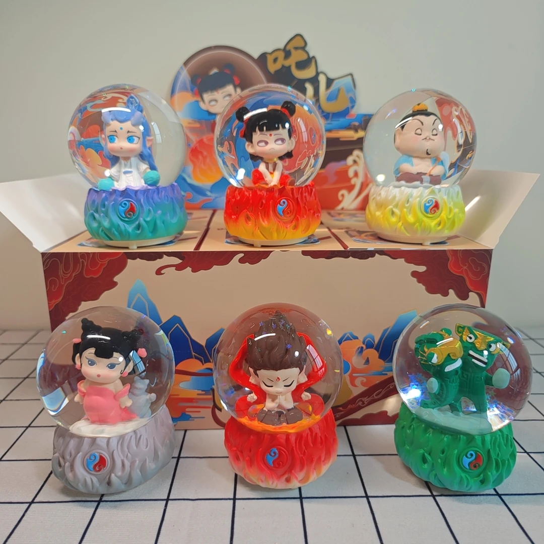 可爱哪吒水晶球音乐水晶球盲盒八音盒孩子男女生日毕业礼物敖丙