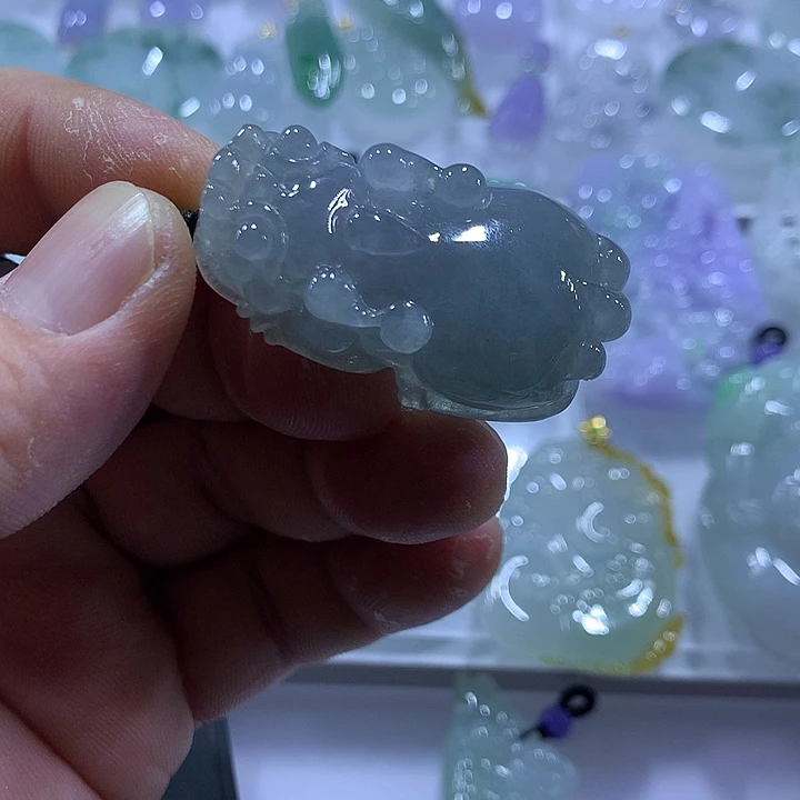 翡翠未镶嵌颈饰天然翡翠A货吊坠