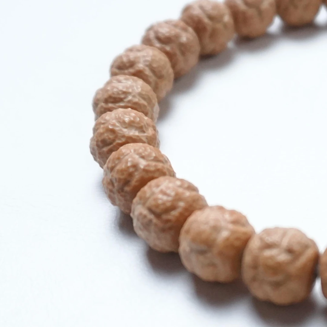 饕餮猴头核桃手串无封口线