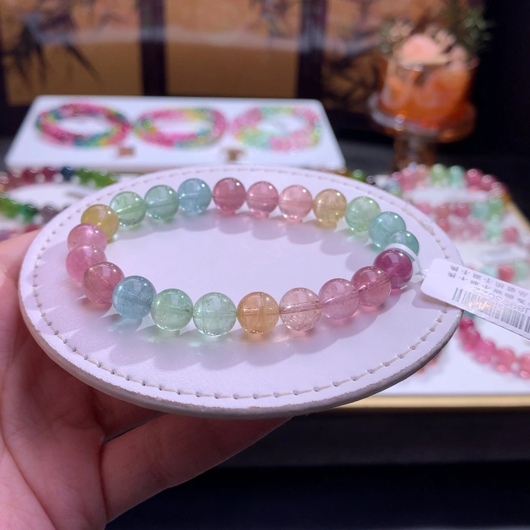 未镶嵌手链碧玺马卡龙