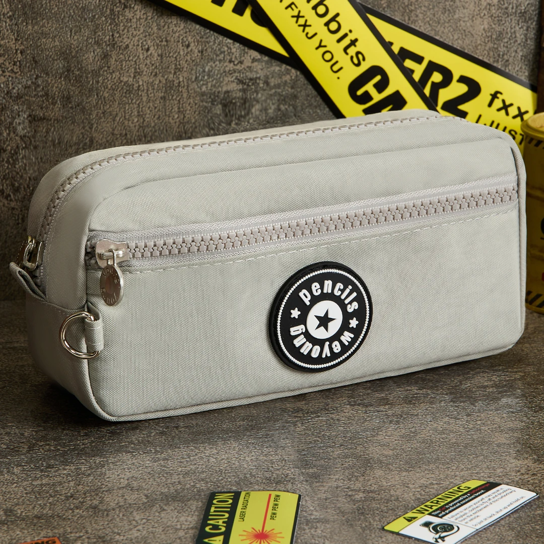 简约笔袋ins大容量男孩2025新款文具盒初高中生耐脏高颜值铅笔盒