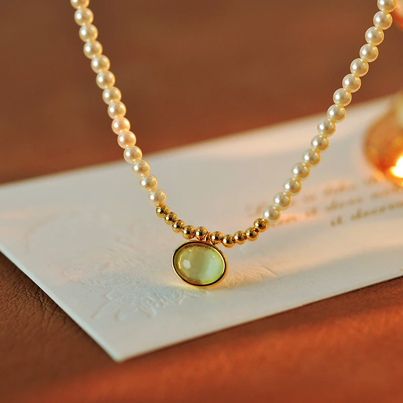 合金项链 D1453法★【珠珑翠影】春ETHERRA 爱泽尔项链时尚