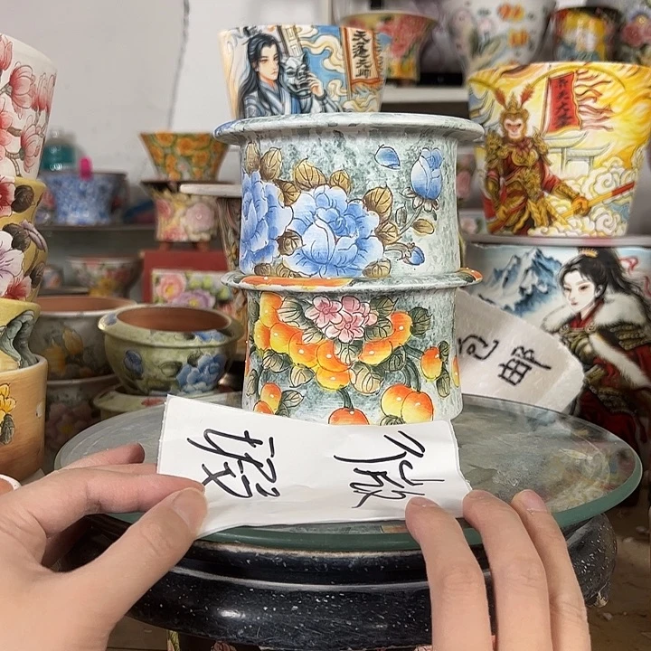 景德镇手绘花盆最高性价比厂家