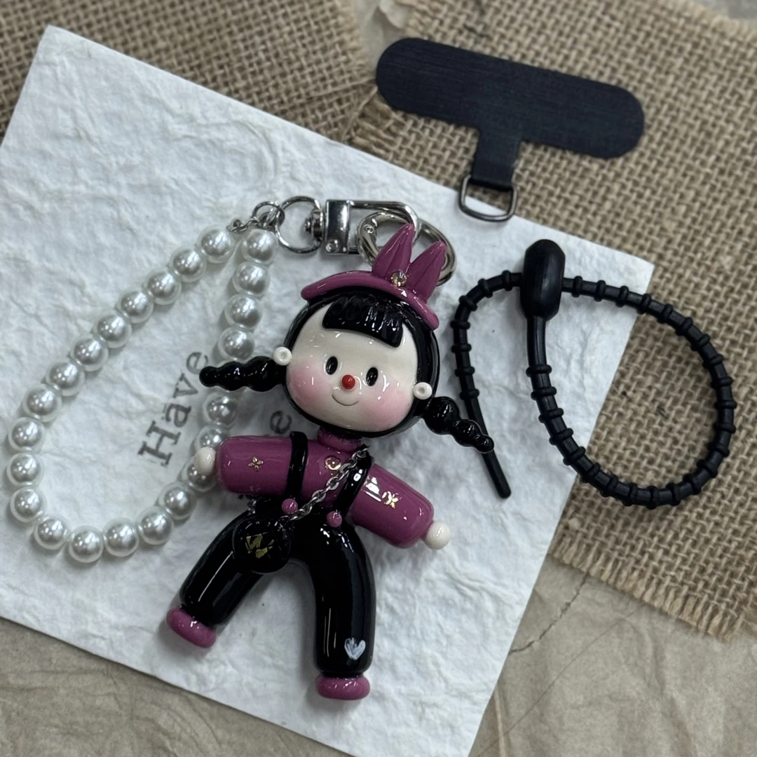 一号劈叉妹粘土手工mini系挂件钥匙扣包挂可爱礼物手机挂件